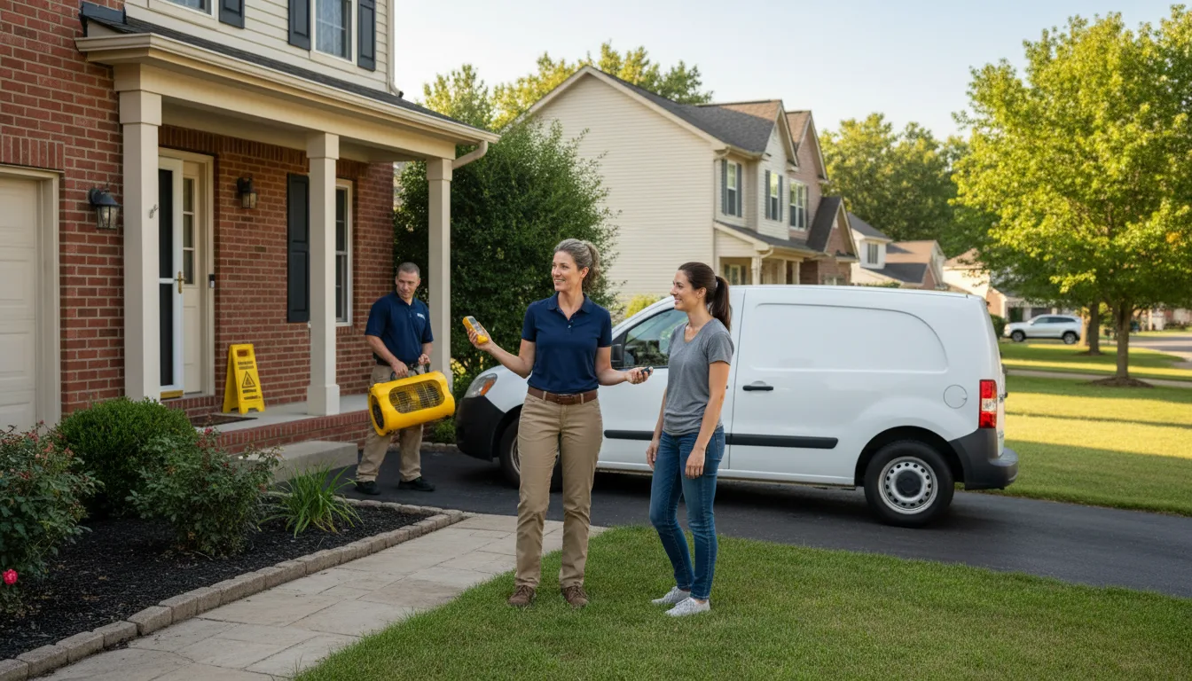 Residential water damage restoration in Estillfork, AL